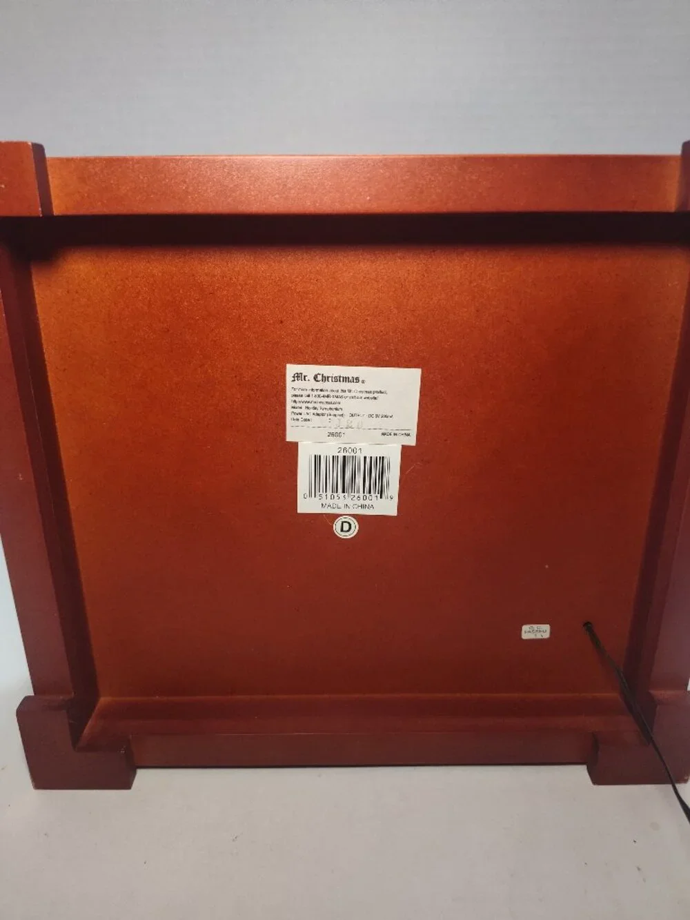 Mr. Christmas Holiday Symphonium 16 Song Mechanical Music Box 2000 Tested w/Box